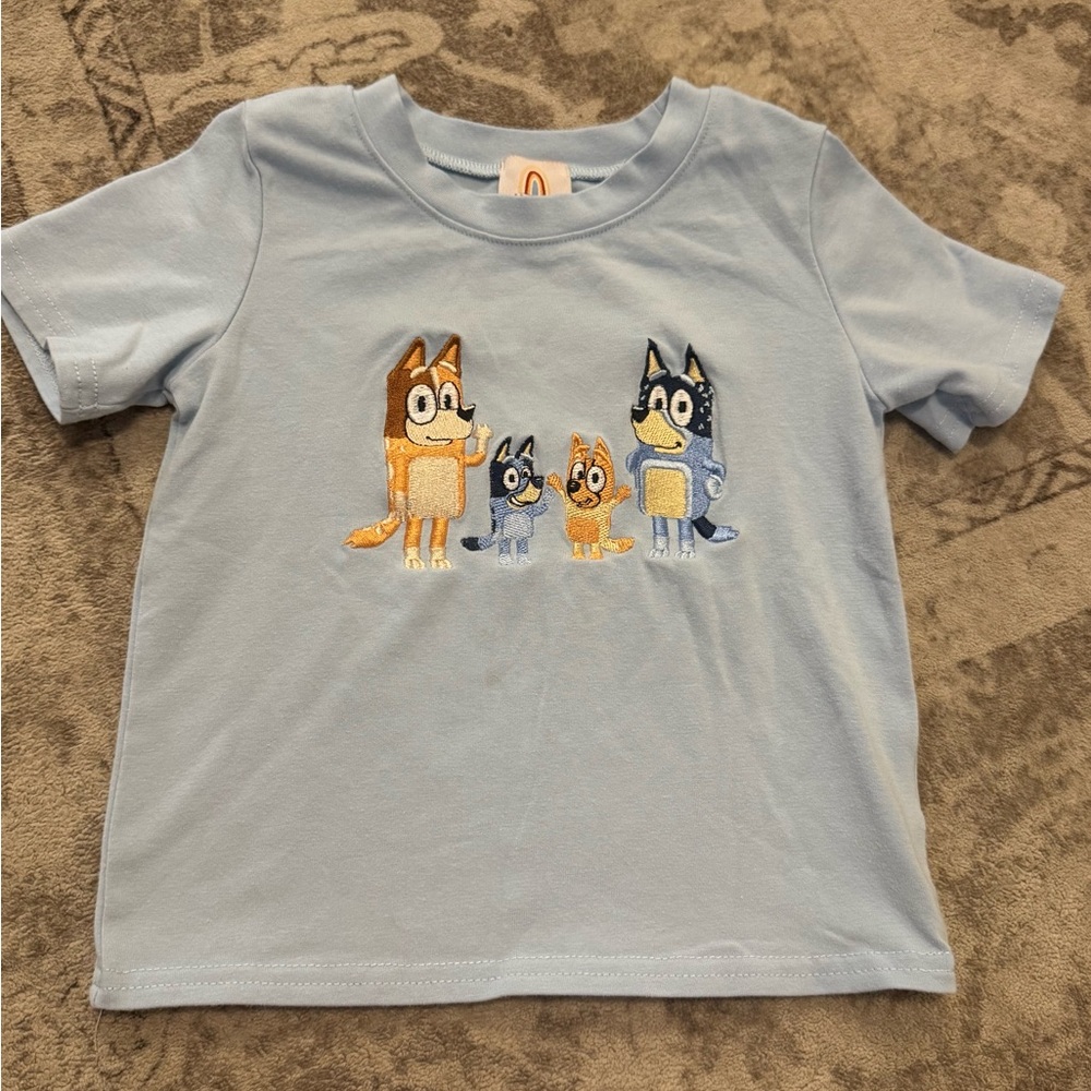 Bluey Boutique Shirt with Cartoon Characters